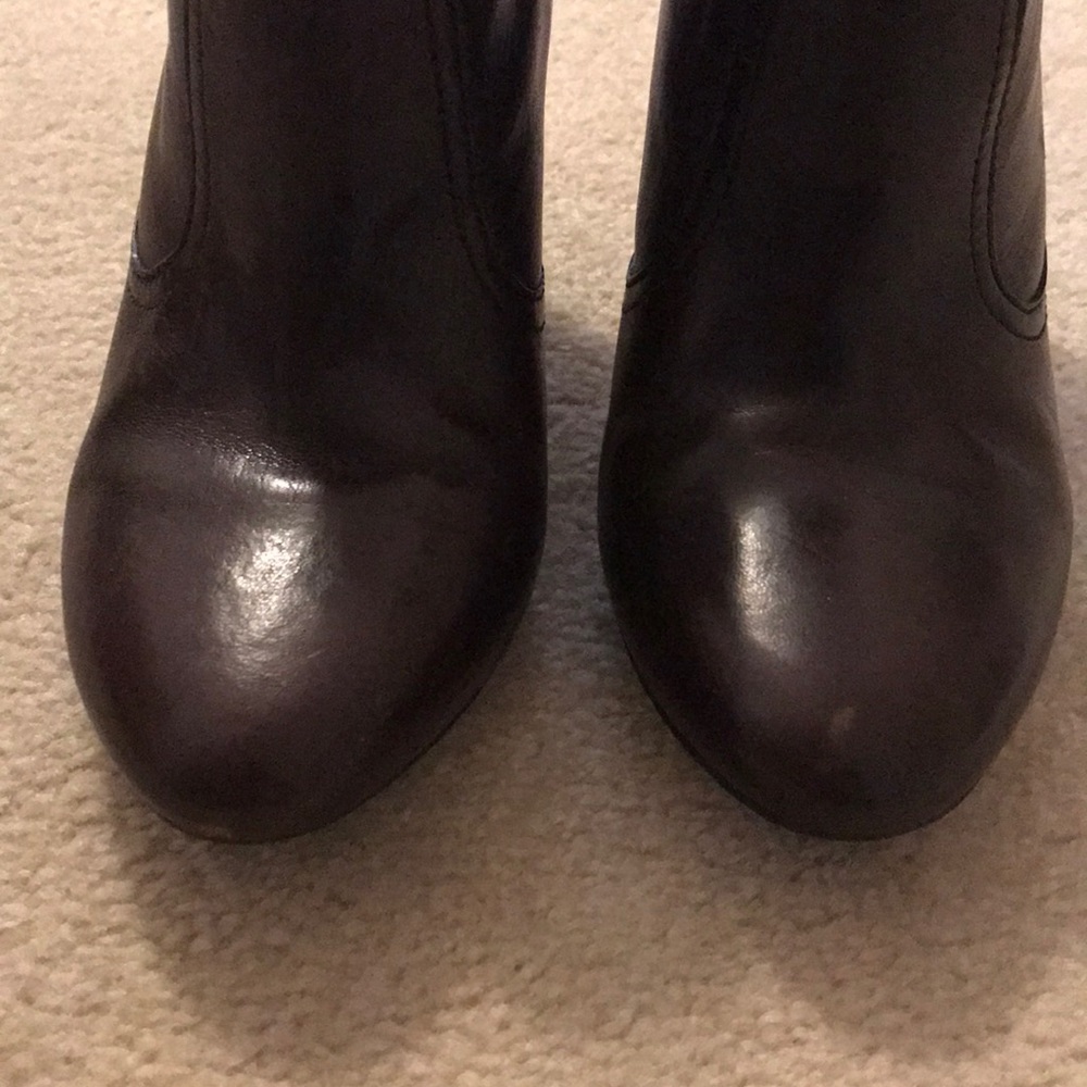 Coach Aliza Brown Leather Short Boots - Picture 9 of 10